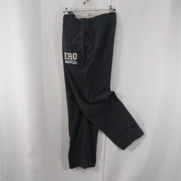 AEROPOSTALE! PLUSH GRAY OVERSIZED LIGO FRONT WIDE LEG SWEATPANTS, ACTIVE! SZ L - Picture 7 of 10